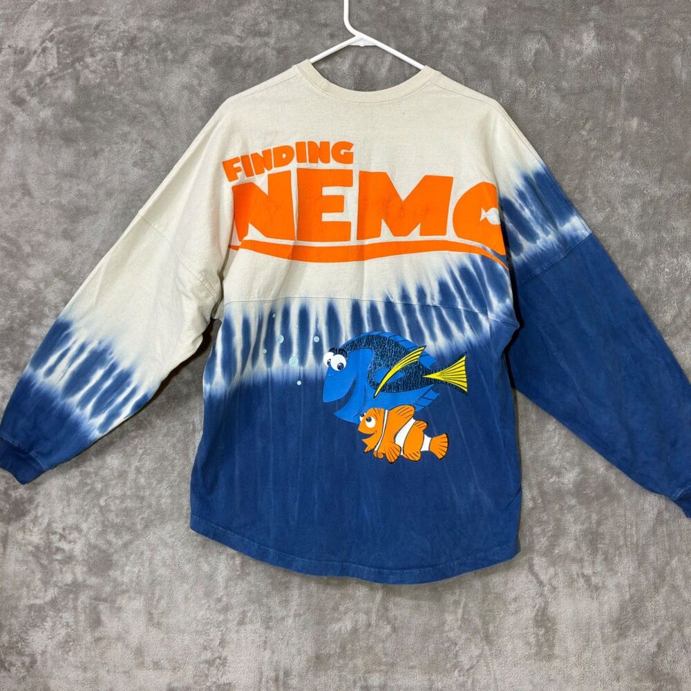 Disney Parks Finding Nemo Blue Tie Dye Spirit Jersey Adult M * Read